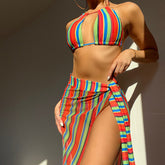 Ladies Bikini Summer Swimsuit Split Three Piece Set