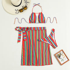 Ladies Bikini Summer Swimsuit Split Three Piece Set