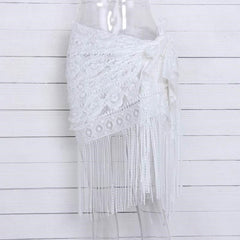 Beach Sunscreen Hollow Out Skirts Bikini