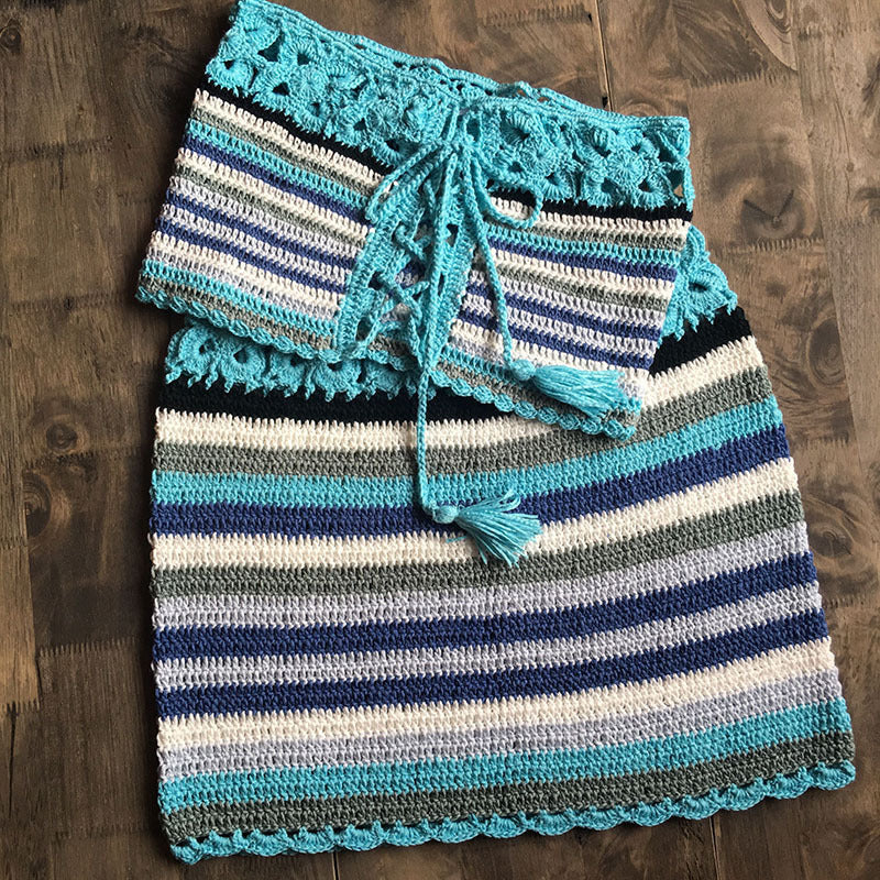 Bikini swimsuit skirt
