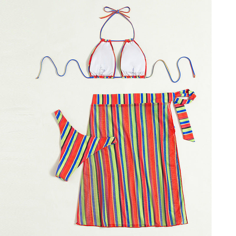 Ladies Bikini Summer Swimsuit Split Three Piece Set